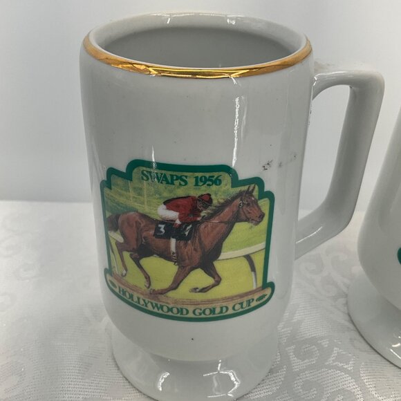 Hollywood Gold Cup Commemorative Beer Stein Set 2 - Picture 4 of 8